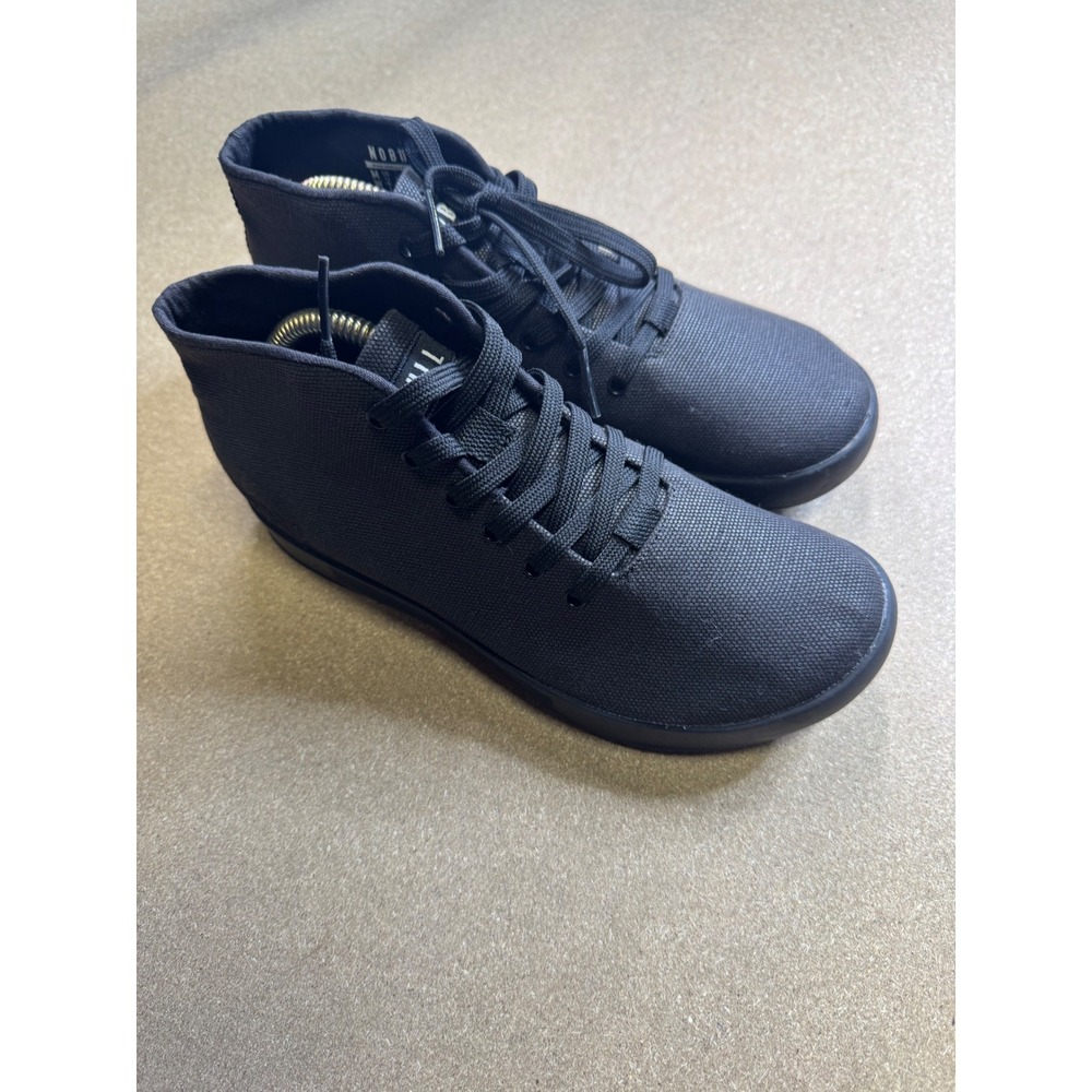 NOBULL‎ Black Canvas Mid Top Fashion Sneakers Shoes Men 6.5 Women US 8